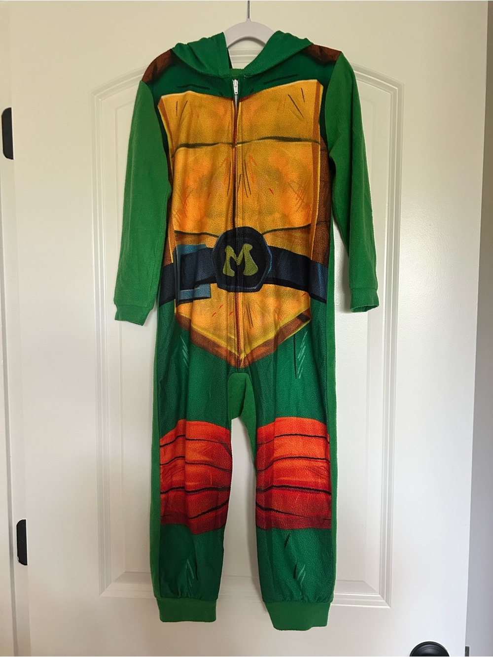 Green Turtle One-Piece Kids onesie with Hood